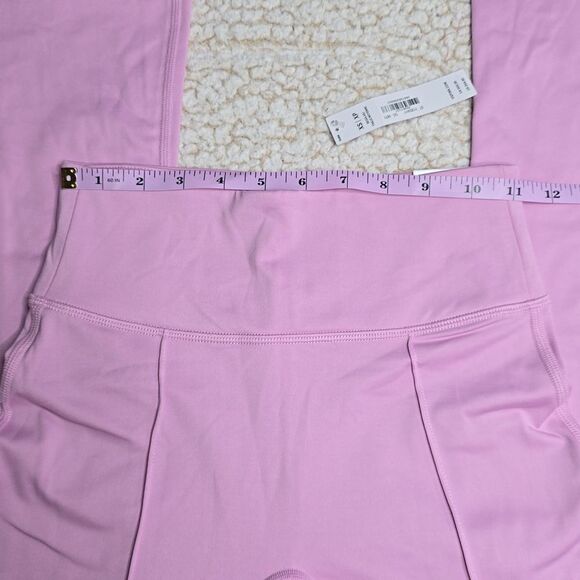 1229 NWT Pink Victoria Secret Winter Flare Leggings Sz XS Pink Poodle - Picture 4 of 7